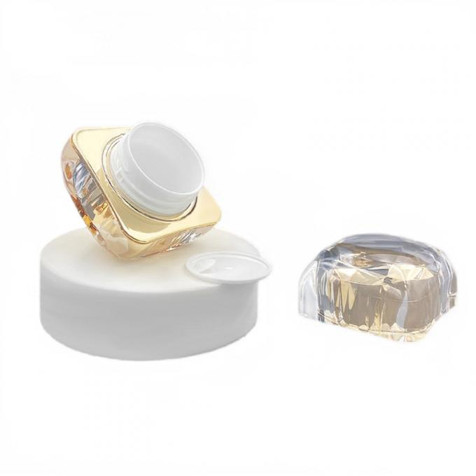 50g Leak Proof Cosmetic Cream Jar Diamond Acrylic Small Jar Custom Logo Available 1