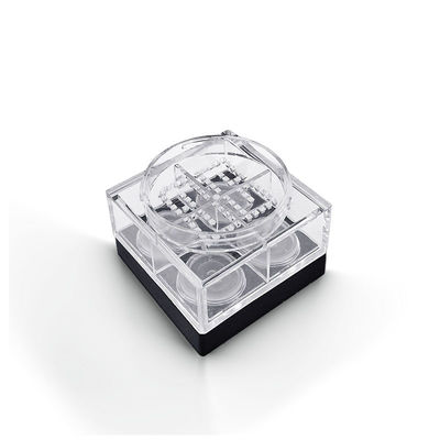 Personalized 45*26mm Square Empty Loose Powder Case With 4 Grid