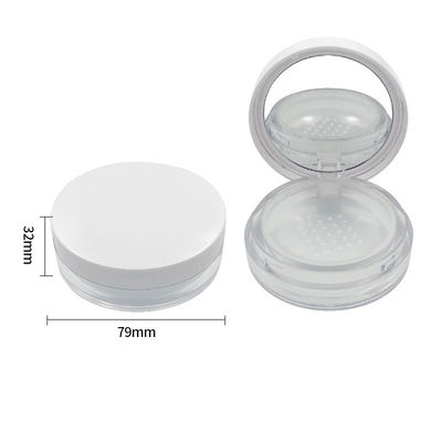 Recyclable Transparent Loose Powder Case with Screw Cap Closure